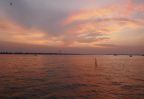 coucher soleil Kompong Chhnang