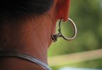 detail boucle oreille
