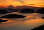 coucher soleil thac ba vietnam