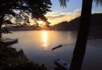 coucher soleil mekong