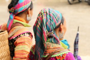 femmes Hmong marché