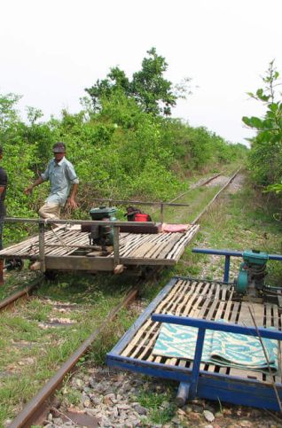 bamboo train