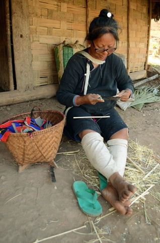 Village lanten Luang Namtha Laos