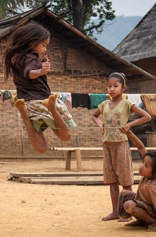 Enfants Khammouane Laos