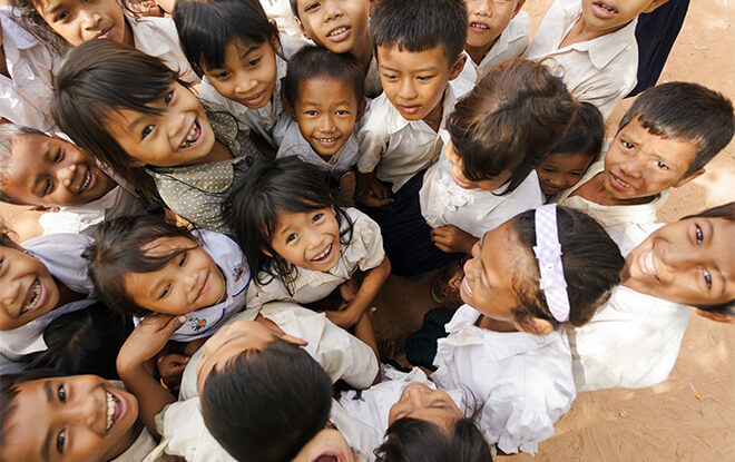 Enfants Siem Reap Cambodge