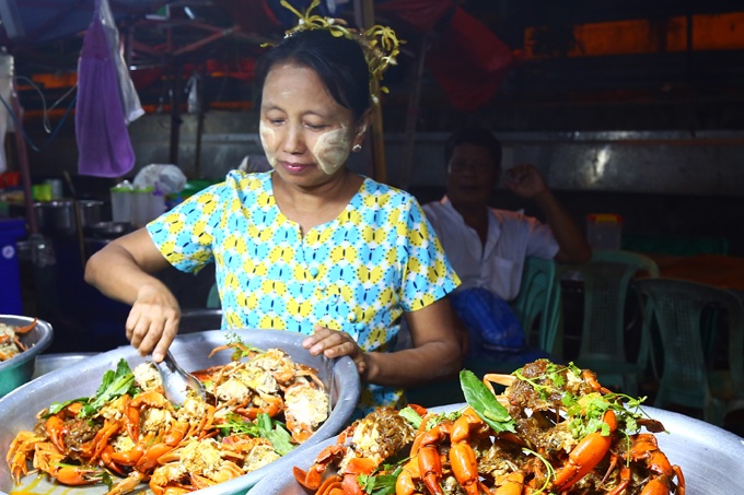 fruits de mer birmans