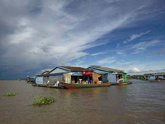 des maisons à la surface
