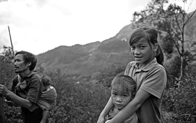 Enfants Sedang au Vietnam