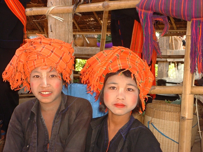 Deux femmes ethniques Shan Birmanie