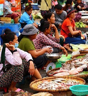 marche de rue phnom penh