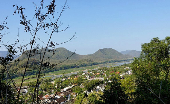 Paysage panoramique de Luang Prabang