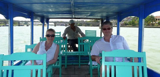 Balade en bateau au Vietnam