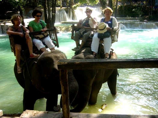 Voyage au Laos: Cascade Tad Kouang Si 
