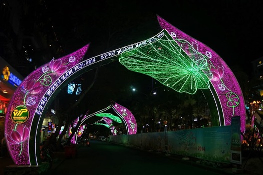 Décoration de Saigon à la veille de la fête du Têt