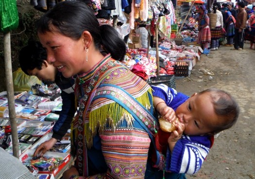 Voyage au Vietnam: Marché ethnique de Bac Ha 