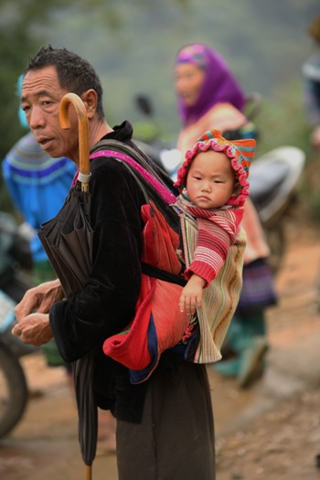 Les Hmong Fleur à Bac Ha, Nord Vietnam 