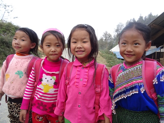 Des enfants, Nord Vietnam 