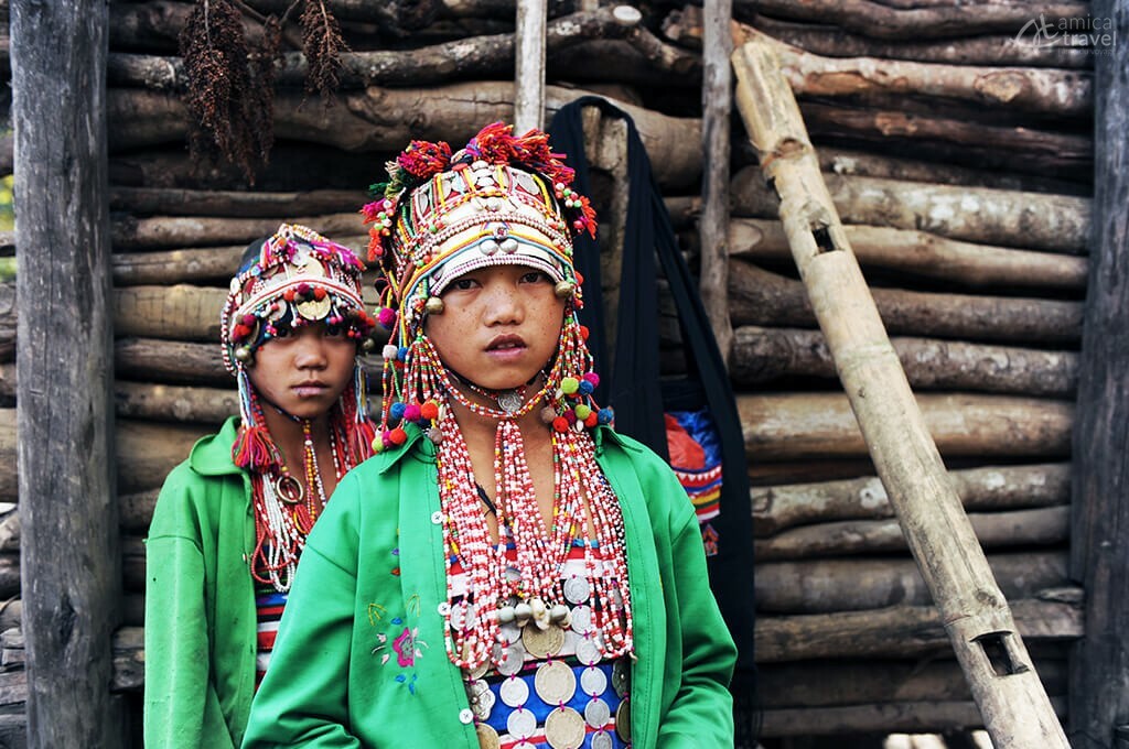 Ethnie Opa en tenue traditionnelle Ethnie Opa Phongsaly Nord Laos