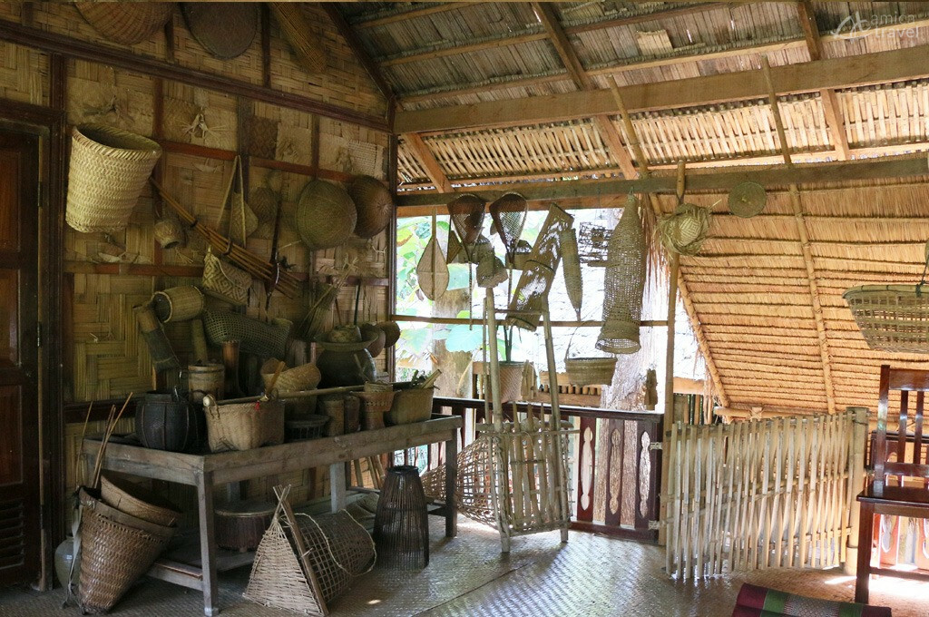 objets en bambou laos