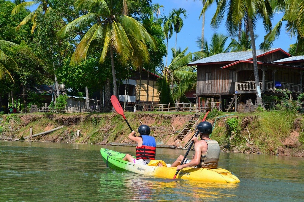 balade kayak mekong laos