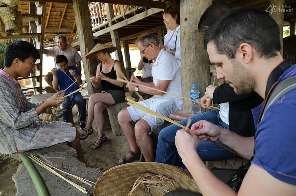 Tressage du bambou à Luang Prabang tressage du bambou Luang Prabang Laos