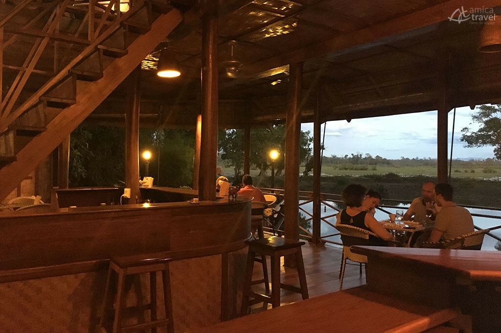 1er étage du restaurant de l'écolodge etage restaurant Kingfisher