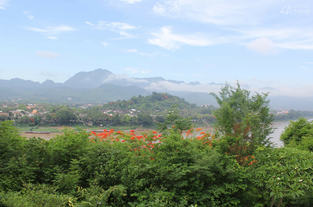 Vue magnifique sur Luang Prabang vue Luang Prabang