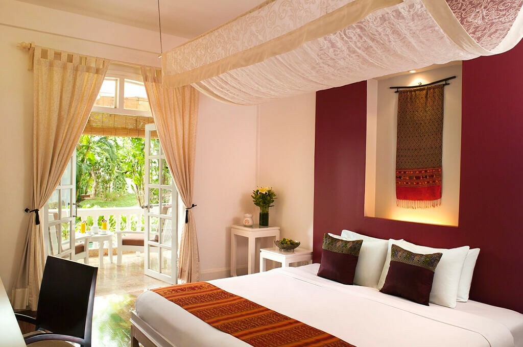 Chambre avec vue sur le jardin chambre vue jardin Maison Savounapham Laos