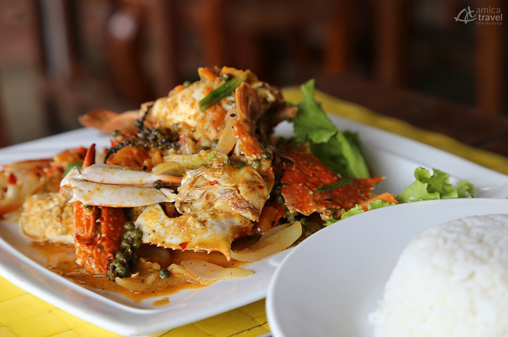 Le crabe de Kep infusé au poivre de Kampot crabe kep kampot