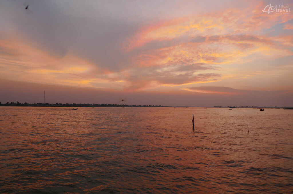 Coucher de soleil à Kompong Chhnang coucher soleil Kompong Chhnang