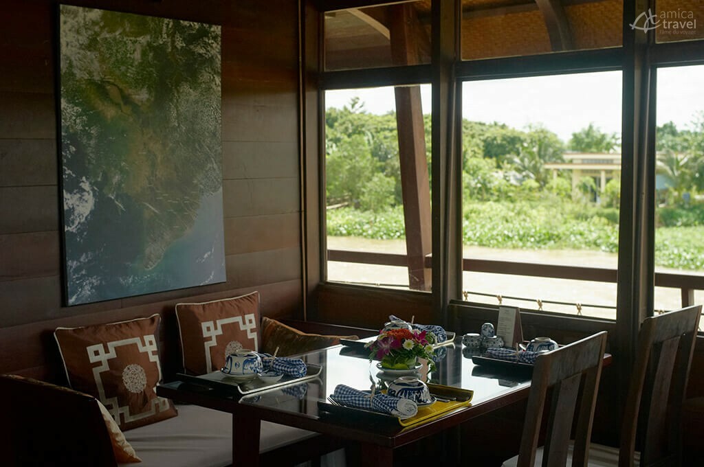 Déjeuner sur le bateau Bassac