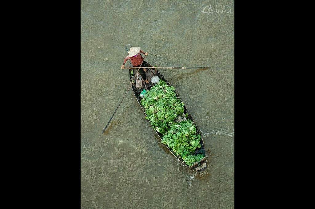 vendeuse legumes delta du mekong