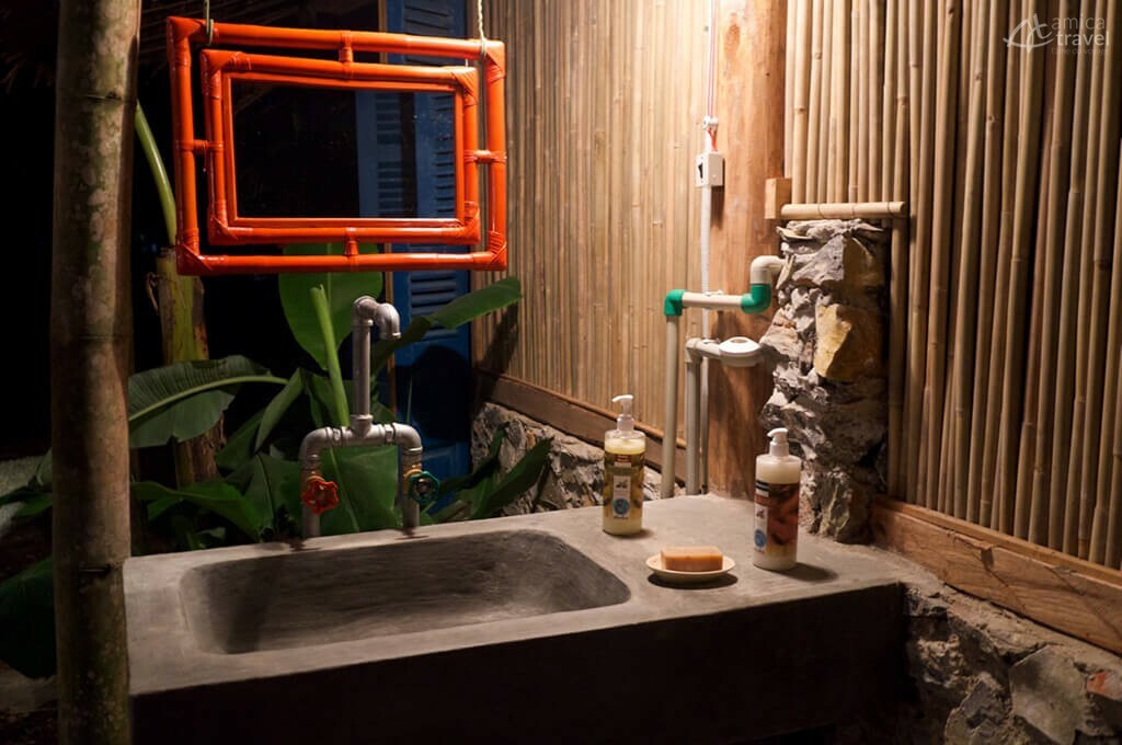 bain de douche Suoi Mu lodge Vietnam