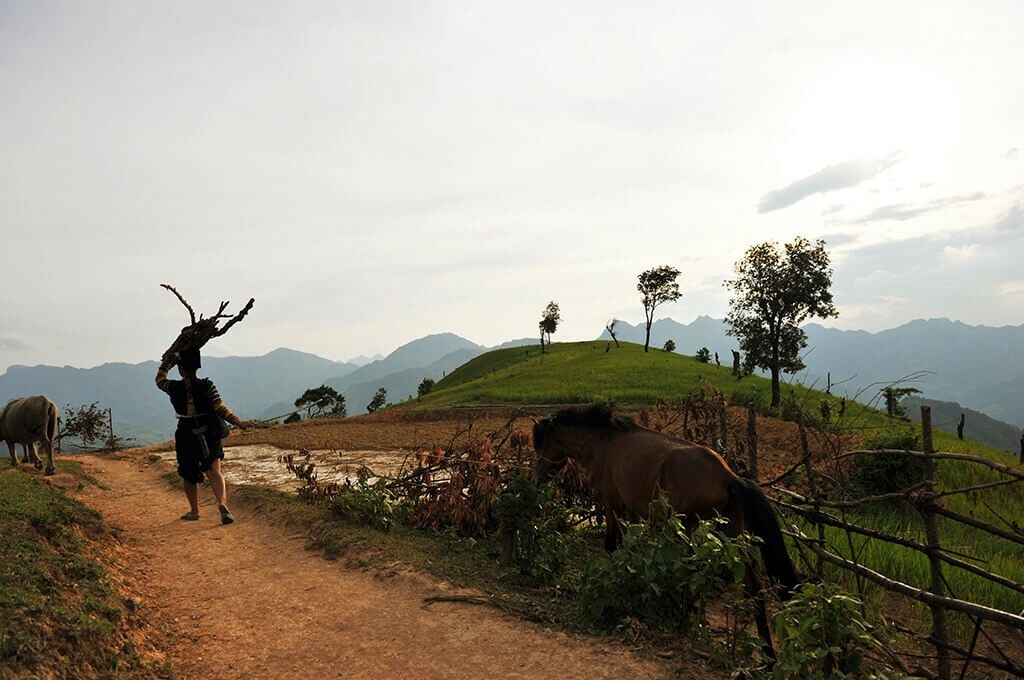 village Lolo noir Cao Bang Vietnam