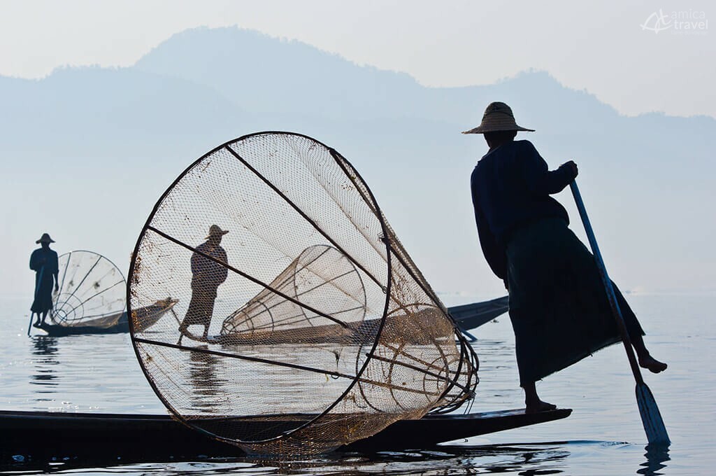 pecheurs Lac Inle Birmanie