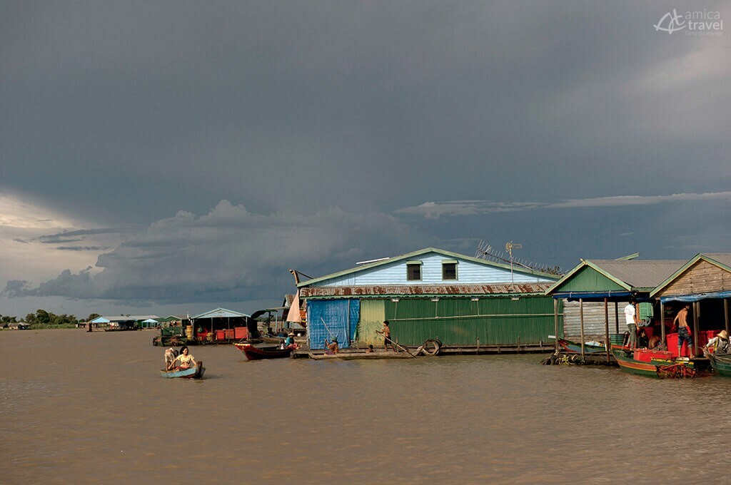 Le village flottant de Chnook Tru village flottant chnook tru Tonle Sap Cambodge