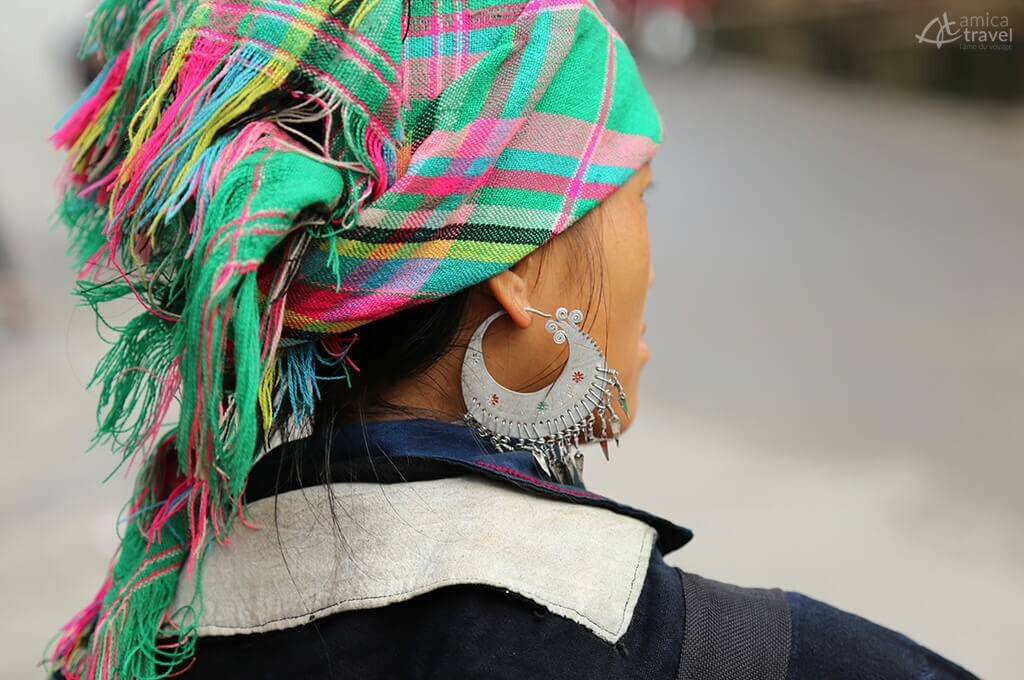 boucle oreille femme hmong sapa