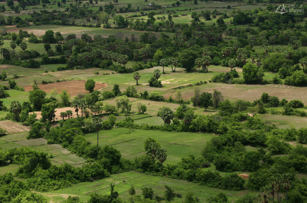 Vue aérienne de l'île de la soie foret île de la soie