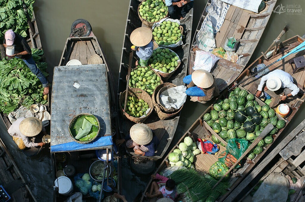 marché flottant mékong vietnam