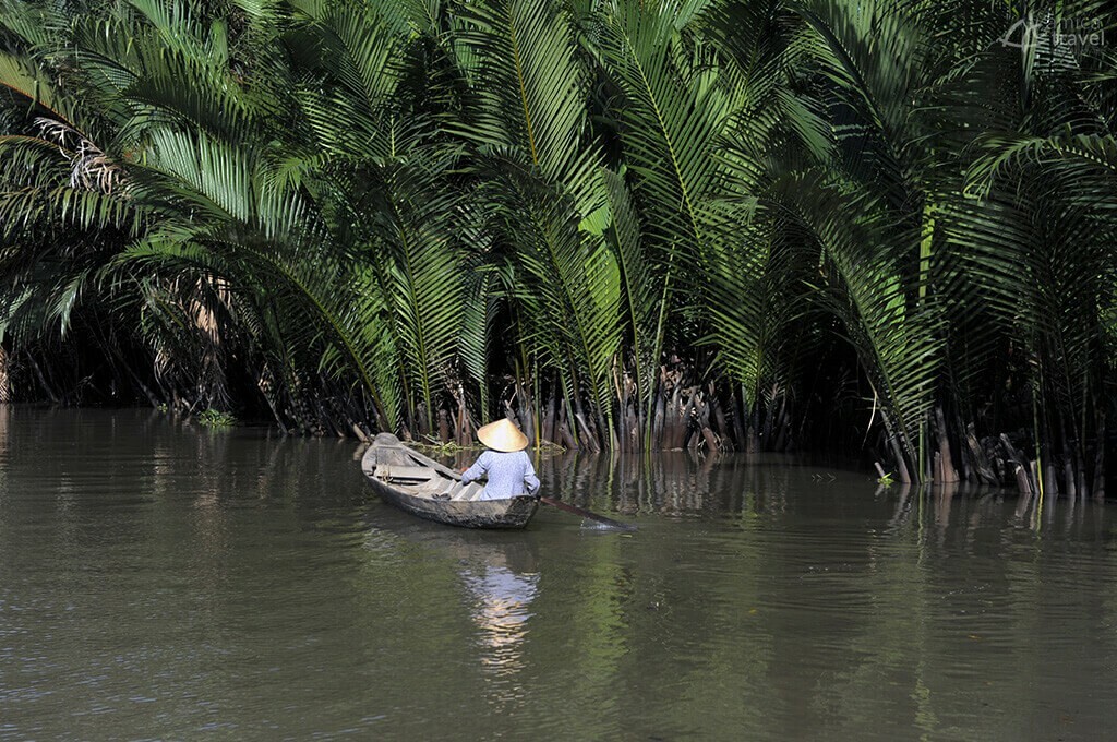 Balade en sampan dans le Delta du Mékong balade en sampan Delta Mekong