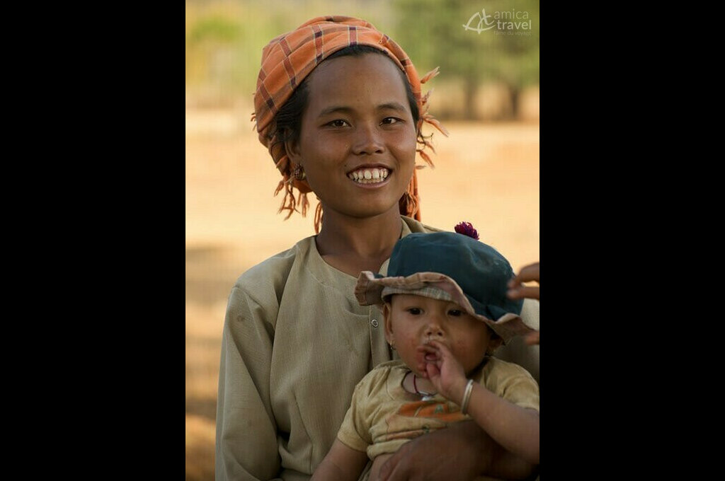 femme enfant pao Birmanie
