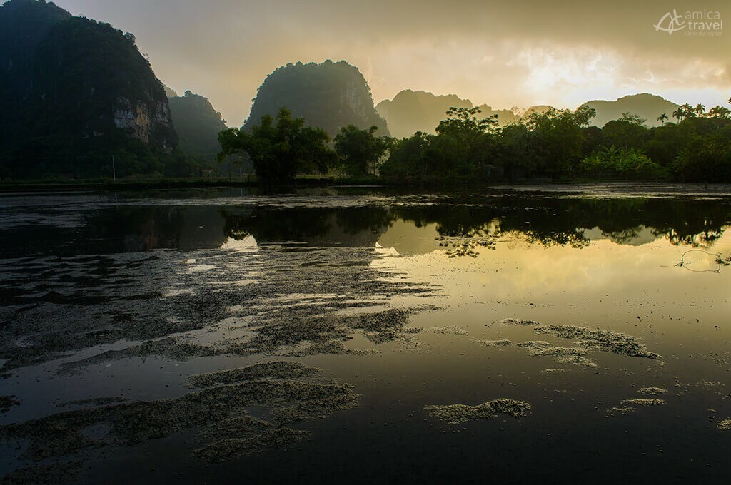 Coucher du soleil à Ninh Binh coucher du soleil Ninh Binh