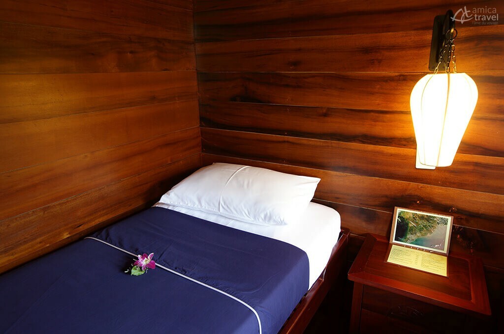 Cabine du bateau Bassac Vietnam