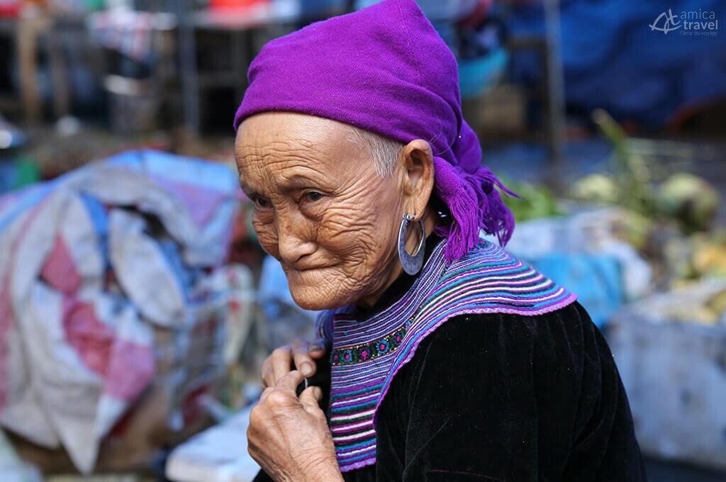 vieille femme Hmong Bac Ha
