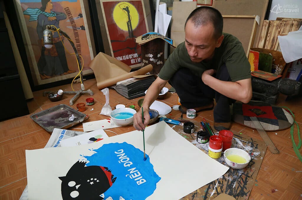 Rencontre avec M. Dung, peintre-artisan du village de Ha Thai rencontre avec m dung peintre artisan du village ha thai