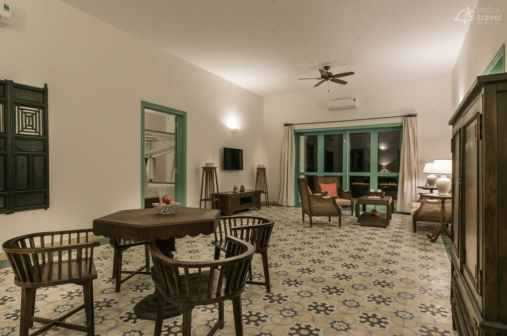 Salon d'une chambre de Poulo Condor Boutiue Resort & Spa, Con Dao, Vietnam Salon de Poulo Condor Resort & Spa Vietnam -