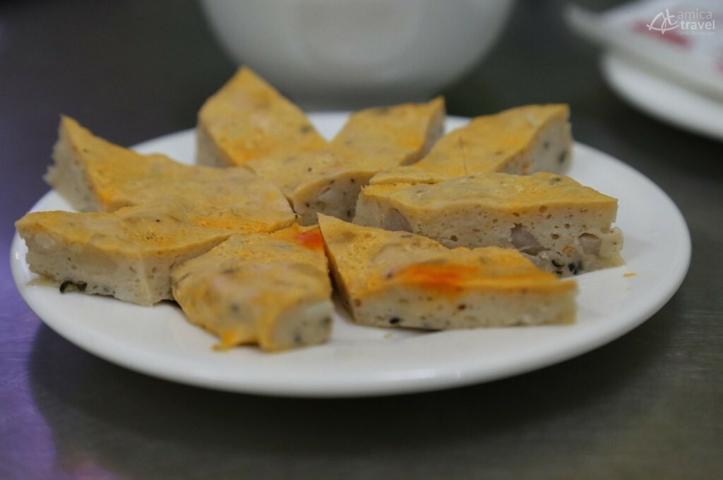 Cha tom, hachis de crevette à l’œuf cuit à la vapeur -