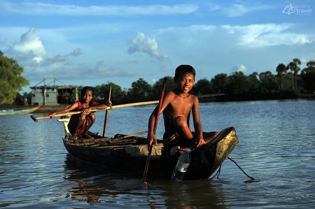 Enfants à Boping, Cambodge -