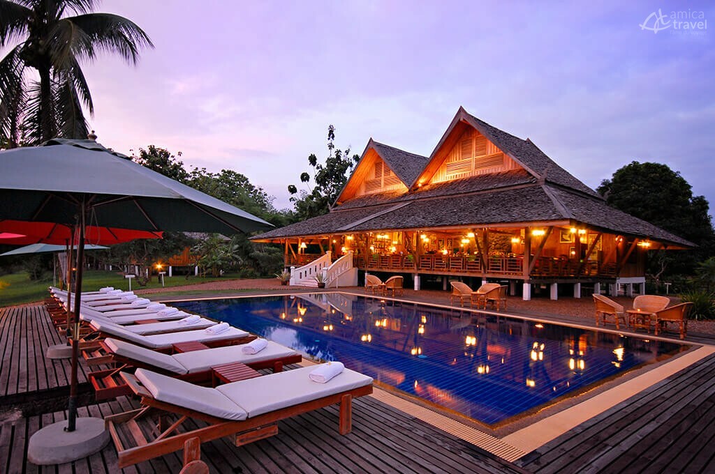 PIscine de la Folie Lodge piscine la folie lodge Laos