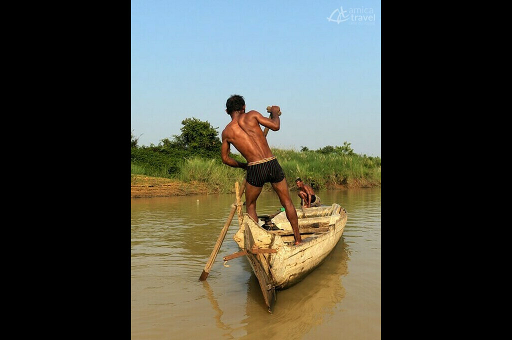 balade en pirogue Boping Cambodge
